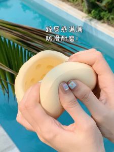 Thick Bottom EVA Anti-Slip Bread Slippers Womens Summer Fashion Home Outdoor Wear Diamond Grid Cool Slippers Home Comfortable