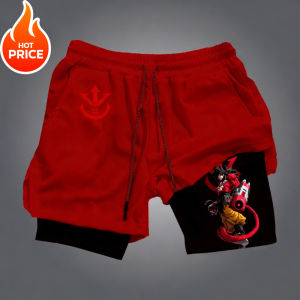 Bandai | Dragon Ball Summer Son Goku 2026 Mens Bot Fitness Double-Layer Replica Two-Piece Loose-Fit Training Running Shorts Casual Pants