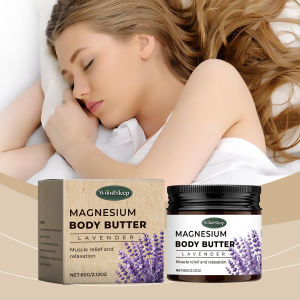 Lavender Magnesium Body Butter - ครีมให้ความชุ่มชื้น เหมาะสําหรับผิวแห้ง เปล่งกลิ่นหอมผ่อนคลาย อ่อนโยนและไม่เหนียวเหนอะหนะ