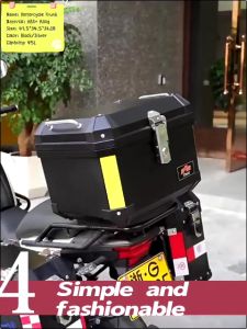 SOARFLY TANKER ABS TOP BOX Aluminium Top Box 45L ALUMINIUM LOCK Top Box Aluminium Motorcycle Storage TopBox