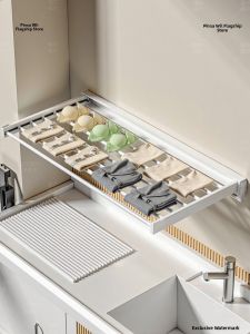 Expandable Folding Wall-Mounted Laundry Drying Rack Bathroom Balcony Dual-Purpose No-Punching Required Special Laundry Pole