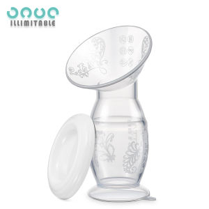Manual Breast Pump Food Grade & Silicone Pump with Milk Collection One Size Fits All High Temperature Resistant No Leak Design