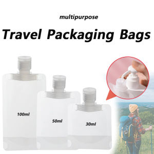 30/50/100ml Refillable Packaging Bags Travel Essentials Lotion Cosmetics Shampoo Shower Gel Portable Bags Makeup Fluid Bottles