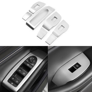 Mazda 3 BP 2019-2025 Thép Không Gỉ Cửa Sổ Ô Tô Nâng Nút Công Tắc Nắp Dán Miếng Dán Trang Trí Nội Thất Khuôn Mẫu Phụ Kiện