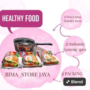 MIE GORENG INDOMIE 3biji GRATIS PANCI STAINLES 16cm MURAH CUCI GUDANG