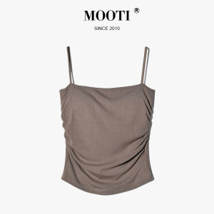 Mooti | Cleavage Padded Backless Crop Top White