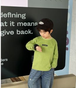 HF Fashion White spring Hoodie Kid Korean Style Breathable Boy Girl Cute Comfortable Round neck Hoodie