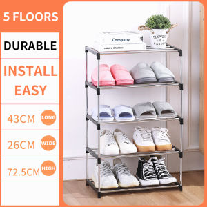 Shoe rack 3-5 layers Multifunctional storage rack Shoe storage rack Bedroom Easy assembly Stainless steel