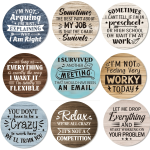 Elegant Retro 2D Wooden Letter Elements Coaster Set - Home Dining Table Heat Protection Coffee Cup Pad Decorative Gift