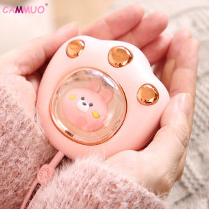 Cammuo Electric Hand Warmer Cat Paw Hand Warmer Portable LED Heater Rechargeable Heating Cartoon Mini Paw Warms