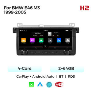 MEKEDE Android Car Radio Multimedia Player GPS For 3 Series BMW E46 M3 318/320/325/330/335 1998-2005 wireless CarPlay auto BT FM