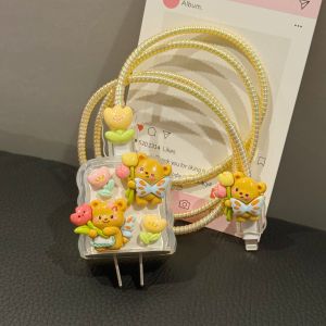 Apple 16 Data Cable Protection Cover iPhone 15 pro Max Charger 20W 14 Fast Charging Head 12 Protection Shell 13