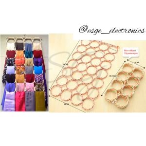 SCARF RACK Hanger Gantung Syal Jilbab Dasi / 28 RING