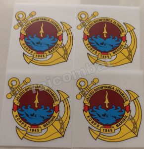 Stiker Sablon DTF / Stiker Sablon Setrika Logo TNI AL