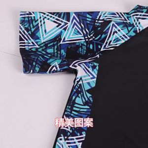 BUBBLE KIDS ชุดว่ายน้ำแยกชิ้นสำหรับนักเรียนและเด็กกางเกงขาสั้นแขนสั้นสำหรับเด็กโตชุดว่ายน้ำชุดว่ายน้ำว่ายน้ำเล่นกระดานโต้คลื่นแบบอนุรักษ์นิยมแห้งเร็ว