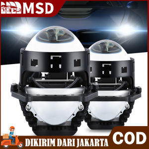 1 BUAH LAMPU PROJECTOR LENS BILED WST 3 INCH HI LOW BEAM LED BLUE LENS