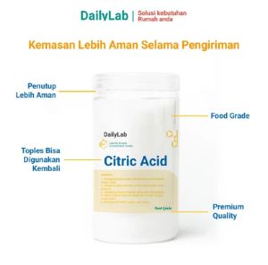 Citrun Acid - Asam Sitrat Food Grade Serbuk Ajaib Pembersih Multifungsi / Citrid Acid 500 grm.