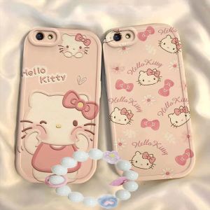OPPO R9s plus Silicone Phone Case Transparent Cute Cartoon Full Cover KT Cat Protective Soft Shell for Digital Accessories