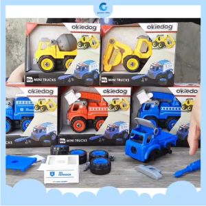 Okiedog DIY Mini Truck Mainan Anak Truk Bongkar Pasang