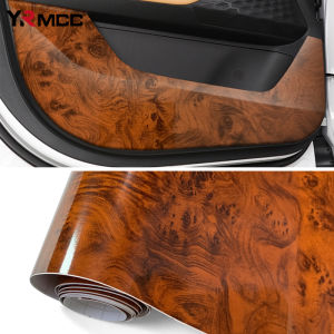 New Car Stickers Premium Wood Grain Textured Films Vinyl Wrap Decal PVC Change Color Film for Cabinet Furniture Decorative Film