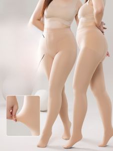 MiiOW | Quần tất lót lông cừu cỡ lớn cho nữ mùa thu đông quần tất mịn không đường may quần lót dài đến mắt cá chân