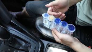 อุปกรณ์กล่องเก็บเหรียญ หลายชั้น วางซ้อนกันได้ ความจุข 60cm x 60cm สำหรับออฟฟิศ รถยนต์