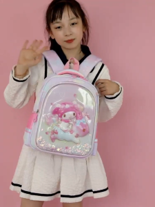 INCESSBABY Tas Sekolah Anak Perempuan Ransel Kuromi