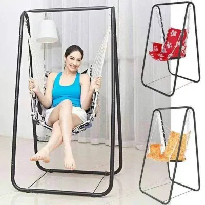 STAND HEAVYDUTY ( FOR DUYAN) Thick Metal Frame Swing Home Rocking Chair Hammock(Random Design)