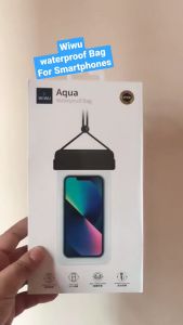 Túi chống nước waterproof 6.9 inch cho iPhone 11 /12/ 13 14 Pro Max/ 14 Plus / S23/ s22/ s21 / Note 20 ultra chuẩn chống nước IPx8 hiệu WIWU Aqua - Chống nước tuyệt đối thích hợp đi bơi đi lặn biển sâu 30m