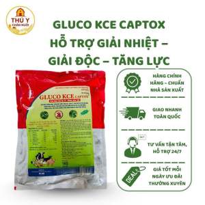 Bột Gluco KCE Captox Bổ Sung Dinh Dưỡng Tăng Lực Thải Độc Giải Nhiệt Cho Heo Gà Bò Vịt 1Kg