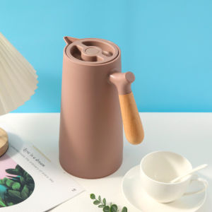 Elegant Wooden Handle Thermal Pot