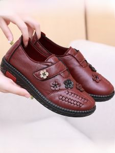 SHIPAILUO | Beijing Ladies Flat Bottom Breathable Lightweight Slip-On Shoes Comfortable Soft Sole Anti-Slip Casual Footwear For Middle-Aged Women