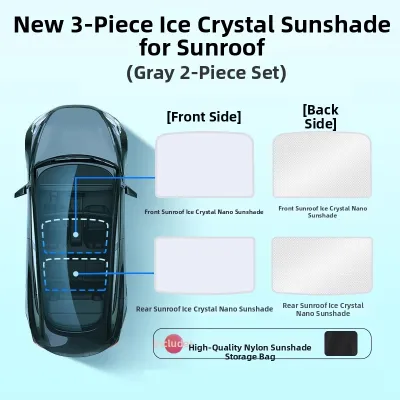 For Tesla Model Y & 3 Window Sun Shade Curtain