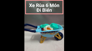Đồ Chơi Xe Rùa Cho Bé 6 Món Đi Biển - Set 6 món đi biển vui chơi dành cho bé