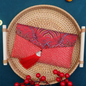 High-End Wedding Red Envelope Money Bag Velvet Fabric Moon Phase Personalized Creative Ceremony Feeling Birthday Meeting Gift