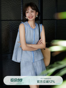 Summer New Arrival Linen Texture Leisure Suit Linen