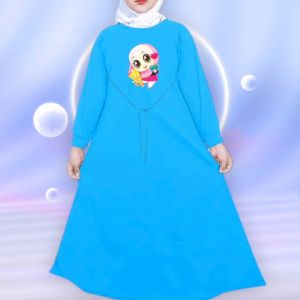 Gamis Anak Usia 2-9 Tahun: Gambar DTF & Bahan Babyterry