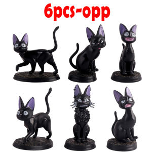 Bandai | HOT Black Cat Jiji Gigi Figure PVC Action Toy Doll Model Set Black Cat Hayao Miyazaki Figure Toy Birthday Gifts Ornament
