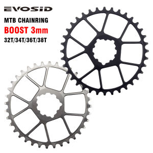 Evosid | EVOSID Ultralight MTB Bike Chainring 63g For 3 Bolt 3mm Offset 32/34/36/38T Chainwheel Narrow Wide Chainring 8/9/10/11S AM DH XC