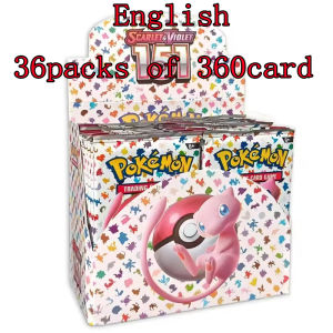 Takara Tomy | 360Pcs English Pokémon TCG: Scarlet & Violet Etsncelles Evoving Skies 151 Flames Booster Box Battle PALDEAN FATES Card