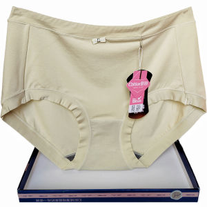 Caitian Underwear Womens Medium & High Waist 32181 Modal Cotton Breathable Hole Solid Color Flat Feet Sheath Antibacterial Thin Breathing