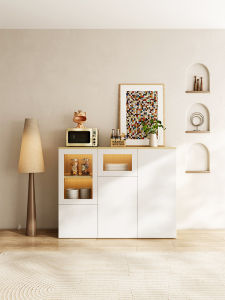Modern Simplicity Kitchen Cabinet Customized TV Stand Sofa Sideboard Japanese Style Artificial Board Material Storage Function