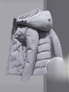 ROMON | Lomond Mens Down Jacket Lightweight Hooded Duck Down Coat Winter Fashionable Warmth Cold Resistance Outerwear For Youth