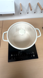 SUPVIBE Enamel Pot Stew Pot Instant Pot Household Ceramic Saucepan Thickened Alloy Double Ear Soup Pot Gas Stove Induction Cooking