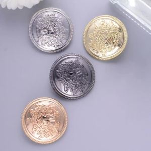 10pcs/Pack Vintage Metal Crown Buttons British College Style Shank For Suits Coat Cuff Shirts Buttons Garment DIY Accessories