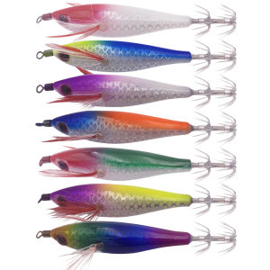 Gỗ Mồi Câu Hình tôm huỳnh quang Mồi Câu Cá với mực móc sáng Mồi câu cá cho câu cá nước mặn nước ngọt