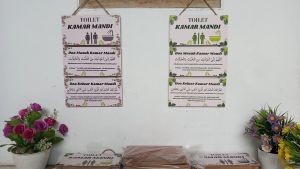 Doa ke kamar mandi sebagai Hiasan dinding / pajangan dinding