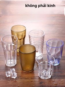 Cốc Nhựa Acrylic PC Chịu Nhiệt Độ Cao Trong Suốt Dùng Tại Nhà Hàng Cốc Đựng Đồ Uống Cốc Trà Bia Sáng Tạo Cốc Đựng Nước Dùng Thương Mại
