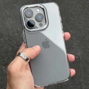 Luxury Clear Case for iPhone 17 Pro Max 16 15 14 13 12 11 Pro Max XS X XR Soft TPU Shockproof Bumper Cover