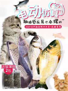 Automatic Self-Entertaining Electric Fish Toy for Cats Interactive Teeth Grinding Resistant Cat Fish Pet Supplies Cat Toys